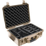 Pelican 1500 Case with Padded Dividers (Desert Tan)