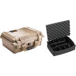 Pelican 1450 Case with Dividers (Desert Tan)