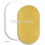 Photoflex LiteDisc Oval Reflector, White Opaque/Gold, 41 x 74" (104 x 188cm)