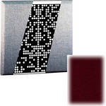 RPG Diffusor Systems Flatffusor - Diffusion and Absorbtion Panel (Red Accent) - 2 Pieces