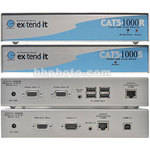 Gefen CAT5-1000 KVM Extender (VGA, Audio & USB) Sender With Receiver