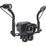 Gates HC3 UW Housing w/ GP25A Port and Green Force HID 50 Video Light