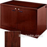 Sound-Craft Systems 2-Bay Equipment Credenza - Veneer/Dark Cherry Oak 
