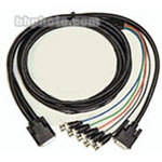 Aurora Multimedia DVI-I to 5x BNC & DVI-D Breakout Cable (6')