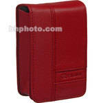 Casio EX-CASE80 Leather Case (Red with Red Stitching)
