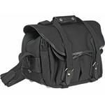 Billingham 225 Shoulder Bag (Black with Black Leather Trim)