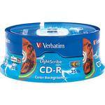Verbatim CD-R LightScribe Color Recordable Compact Disc (Spindle Pack of 25)