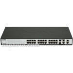 D-Link Web Smart de 24 Portas PoE 10/100 + 4 Portas 1000BASE-T + 2 Portas Combo