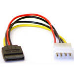 Adaptec 15-Pin SATA to 4-Pin IDE Power Adapter Cable - 8"