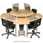 Balt Corner Desk Cluster (2 Right, 2 Left), Model 89836 (Teak)
