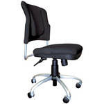 Balt Upholstered ReFlex Task Chair with 5-Star Base, Model 34447 (Black)