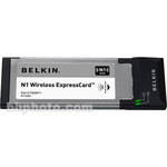 Belkin N1 Wireless Notebook Card - ExpressCard/34, Draft 802.11n, 802.11b/g