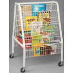 Best Rite Library Cart, Model 33503 (White Powder Coat)