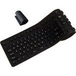 Adesso Teclado USB Flex�vel de Tamanho Normal com Adaptador PS/2 (Preto)