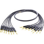 Mogami Gold 8 Channel Analog Snake Cable, 8x 1/4" Male to 8x 1/4" Male - 25'
