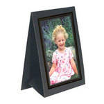 Collector's Gallery Grandeur Easel Frame -with Black Foil Window Border  Model PF5150-57 - for 5 x 7" Print (Portrait Format)