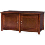 Sanus 3-Shelf Double Wide A/V Cabinet, Model WFV44 (Mocha)