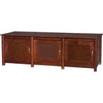 Sanus 3-Shelf Triple Wide A/V Cabinet, Model WFV66 (Mocha)