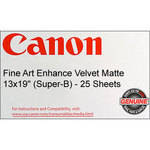 Canon Fine Art Enhance Velvet Paper (Matte, 225gsm) - 13x19" - 25 Sheets