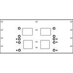 Peerless Industries Triple Stud Wall Plate, Model WSP-716  (Black)