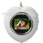 CTA Digital Colar de Moldura de Imagem Digital em Forma de Cora��o (Branco)
