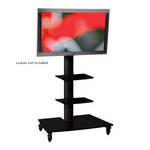 Draper SMS Flatscreen Floor Stand, Model MT2000 (Black Powder Coat)