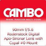 Cambo Lente 90mm f/5.6 Rodenstock Digital Apo-Sironar com Montagem Copal n�0