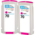 HP / Hewlett-Packard HP 70 Magenta Ink Cartridge Twin Pack