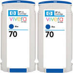 HP / Hewlett-Packard HP 70 Blue Ink Cartridge Twin Pack
