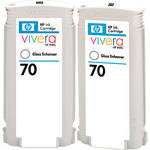 HP / Hewlett-Packard HP 70 Gloss Enhancer Ink Cartridge Twin Pack