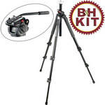 Manfrotto by Bogen Imaging 055XPROB Pro Tripod Legs with 501HDV Fluid Video Head - Supports 13.2 lbs (6kg)