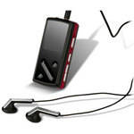 iAudio I7-08RD - iAudio 7 8Gb em Preto com Vermelho
