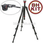 Manfrotto by Bogen Imaging 755XB MDeVe Aluminum Video Tripod Legs (Black) with 516 Fluid Head Kit