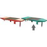 Luxor Drop Leaf Set for AVJ42 Adjustable Height Table (Green)