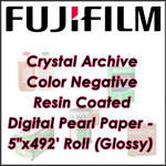Fujifilm Crystal Archive Color Negative Resin Coated Digital Pearl Paper - 5"x492' Roll  (Glossy)