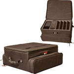 Gator Cases G-WIRELESS-2-GO Wireless Microphone and 2U Rack System Bag (Brown)