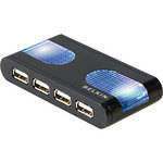 Belkin Hub Iluminado USB 2.0 Hi-Speed de 7 Portas (Preto)
