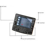 Adesso GP-415PB PS/2 Smart Cat Pro - Touchpad de 4 Bot�es + 4 Hotlinks (Preto)