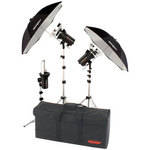 Photogenic StudioMax III AC/DC Three Light Kit, (120VAC/12VDC)