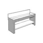 Arkay Black Vinyl-Clad Steel Sink Stand for 42.5x69x6" Steel Sinks
