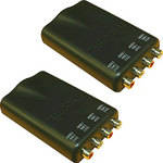 Intelix AVO-A4 - Dual Stereo Audio CAT-5 Balun with RCA Connectors (Pair)