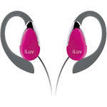 iLuv i201 - Lightweight Earclip Headphones (Pink)