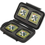 Pelican 0940 Memory Card Case - for Four Compact Flash Memory Cards (Black)