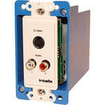 Intelix AVO-SVA2-WP Wall Plate Stereo Audio and S-Video CAT-5 Balun 