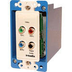 Intelix AVO-V3AD-WP Wall Plate Digital Audio and Component Video CAT-5 Balun 