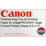 Canon Polished Rag Fine Art Printing Paper (Glossy) (300gsm) - (Letter) - 8.5 x 11" - 25 Sheets