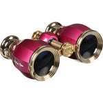 LaScala Optics 4x30 Hamlet Opera Glass (Burgundy & Gold)