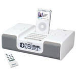 iHome IH6WRS  Dual Alarm Clock Radio for iPod shuffle (White)
