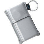 Flip Video Bolsa Macia Flip Video (Prata com Faixa Branca)