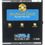 Delkin Devices DVD-R, Archival Gold, Scratch Armor Disc in Binder (Pack of 16)